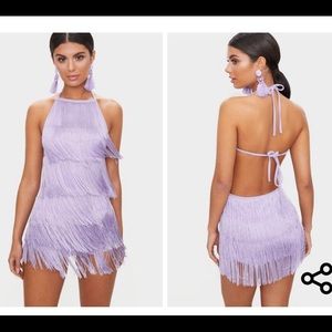 Lavender Tassel Romper